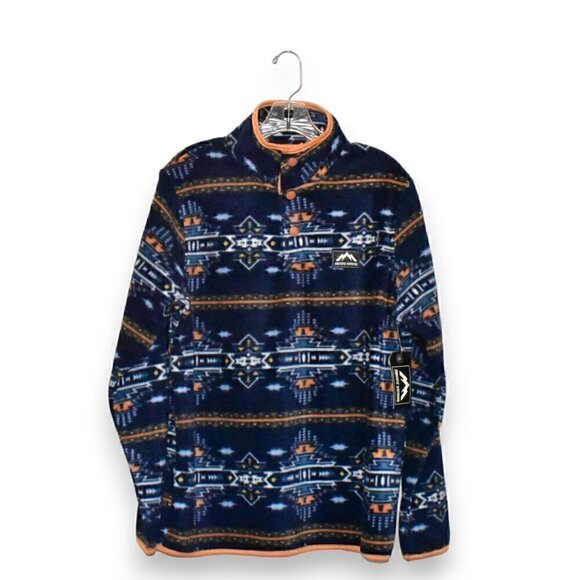 Massive Outdoor Quarter Snap Mock Neck Southwestern Pullover Jacket Size M - Picture 1 of 13